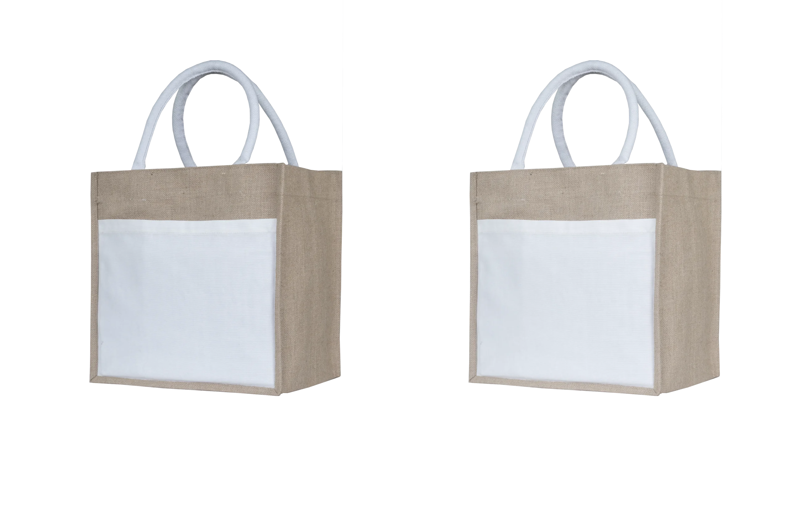 Cotton Pocket Jute Classic Tote - Image 2