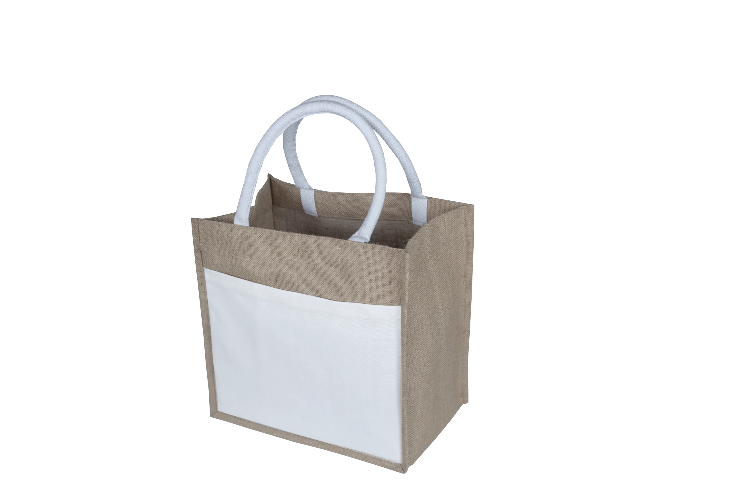 Cotton Pocket Jute Classic Tote - Image 3